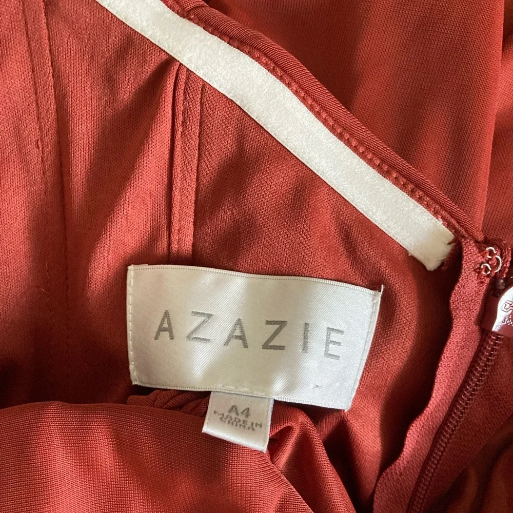 Azazie Yola Rust Bridesmaid Dress - Picture 8 of 10